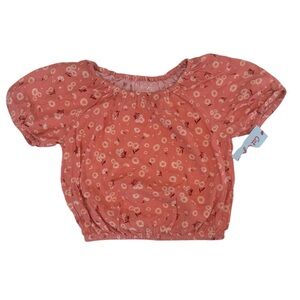 New Girls Floral Cat & Jack Blouse Size: Medium 8 (D37) (D38)(D39)(D40)